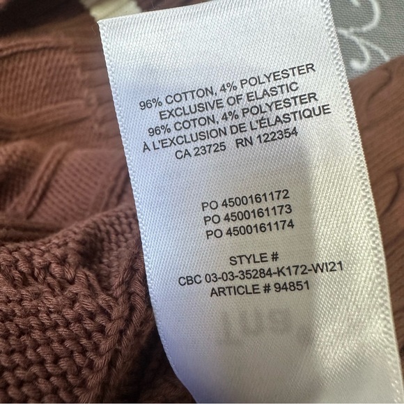 Aritzia TNA Clay Crop Varsity Sweater Sweater Sz Small - Picture 4 of 6